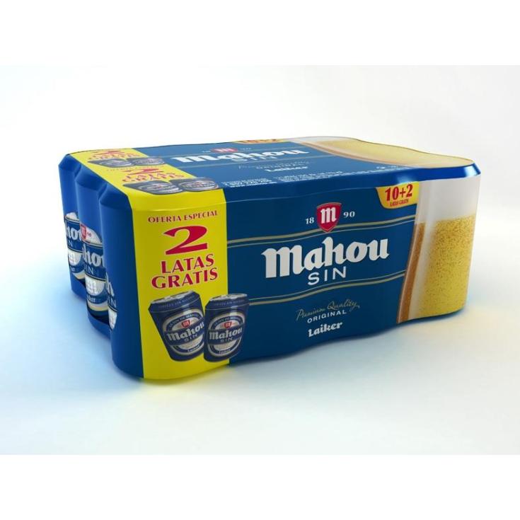 CERVEZA SIN ALCOHOL, 12X330ML MAHOU