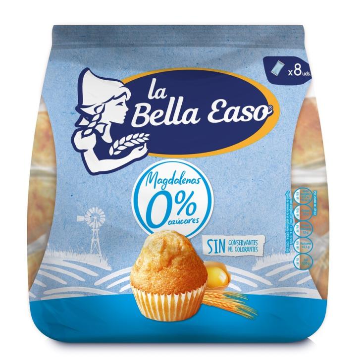 MAGDALENAS 0% AZUCARES, 233GR BELLA EASO