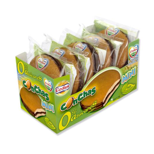 CONCHAS MINI 0% AZUCAR, 180GR CODAN