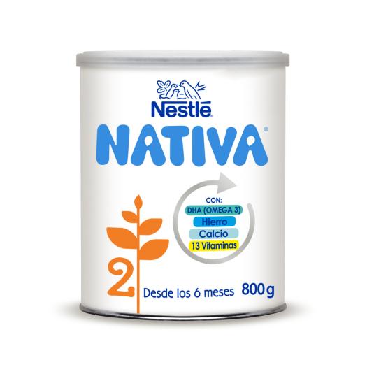 LECHE DE CONTINUACION NATIVA 2, 800GR NESTLE