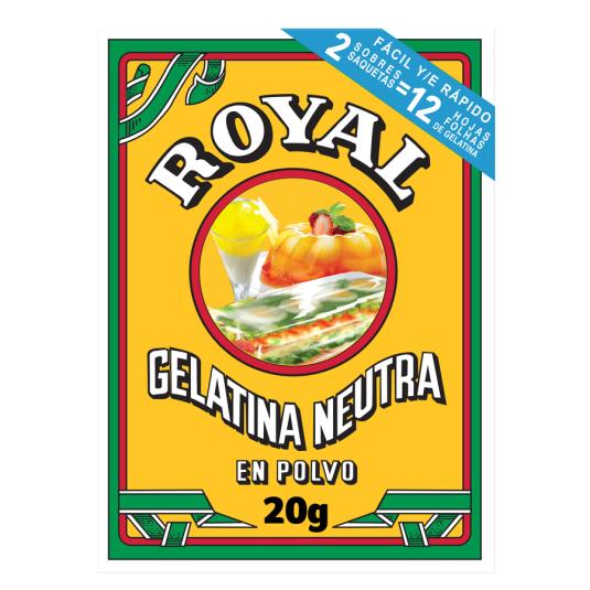 GELATINA NEUTRA, 20GR ROYAL