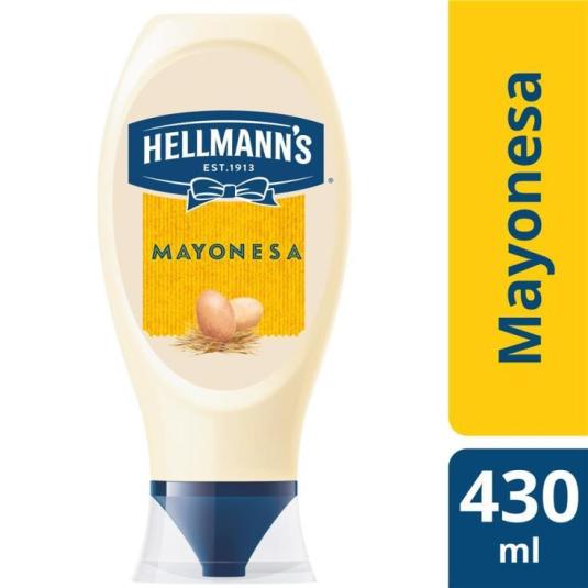 MAYONESA BOCAABAJO, 430ML HELLMANS