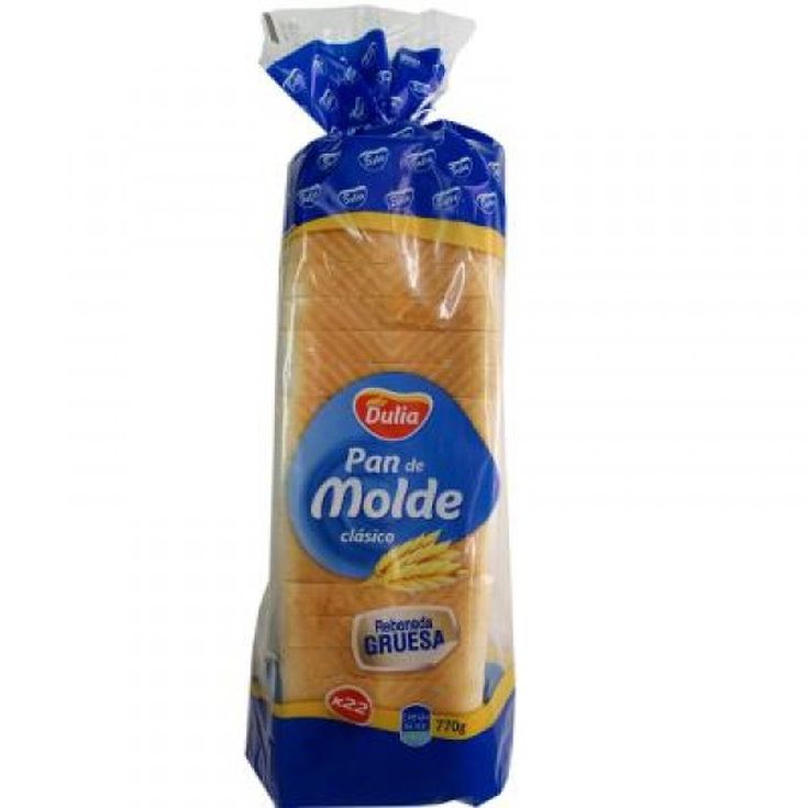 PAN DE MOLDE 22 REBANADAS , 770GR DULIA