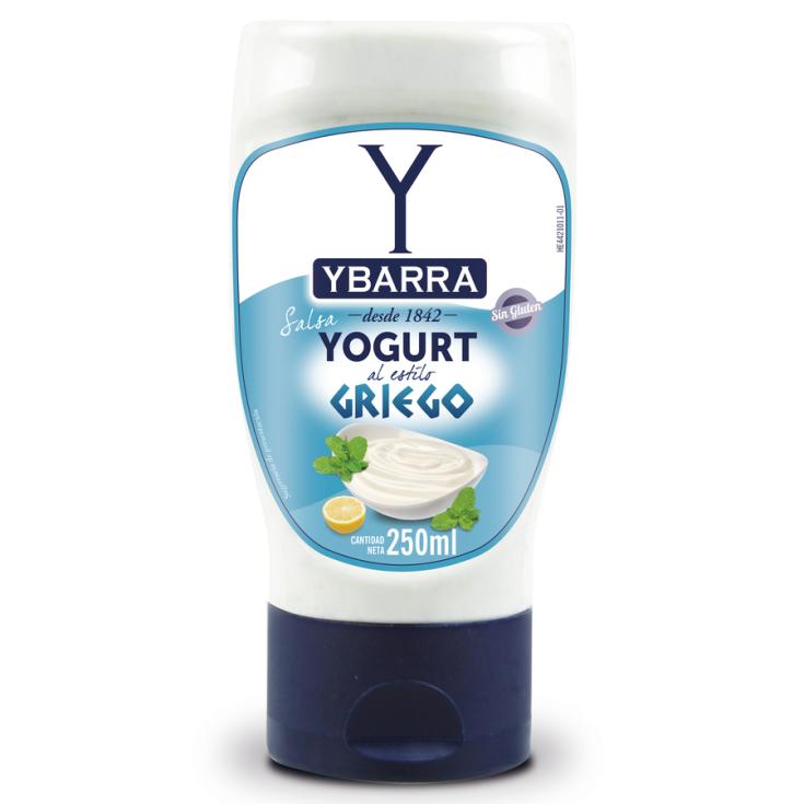 SALSA DE YOGUR AL ESTILO GRIEGO, 250ML YBARRA