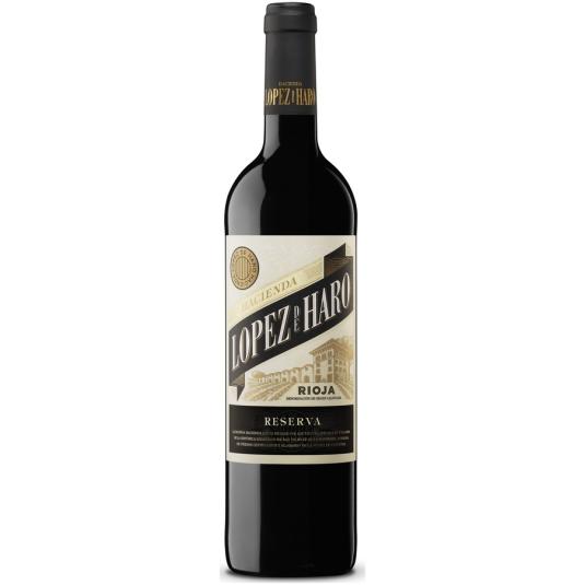 VINO TINTO RESERVA D.O. RIOJA, 750ML HACIENDA LOPEZ DE HARO