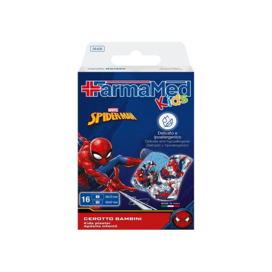 APOSITO INFANTIL SPIDERMAN, 16 UD FARMAMED