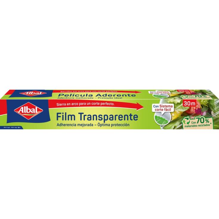 FILM TRANSPARENTE ADHERENTE, 30 M ALBAL