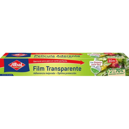 FILM TRANSPARENTE ADHERENTE, 30 M ALBAL