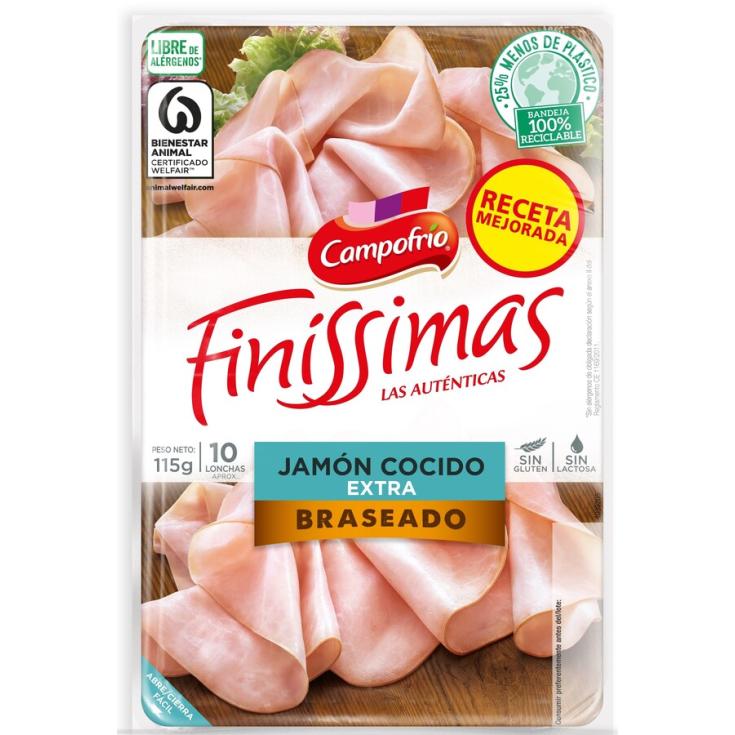 JAMON BRASEADO FINISSIMAS, 115G CAMPOFRIO