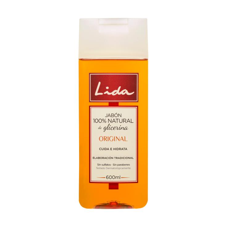 GEL DE DUCHA GLICERINA NATURAL, 600ML LIDA