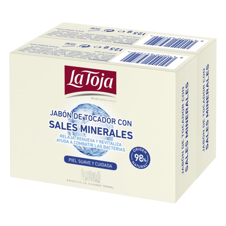 JABON EN PASTILLA SALES MINERALES,2X125G LA TOJA