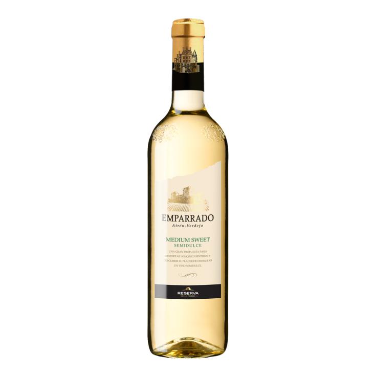 VINO BLANCO SEMIDULCE VERDEJO, 75CL EMPARRADO