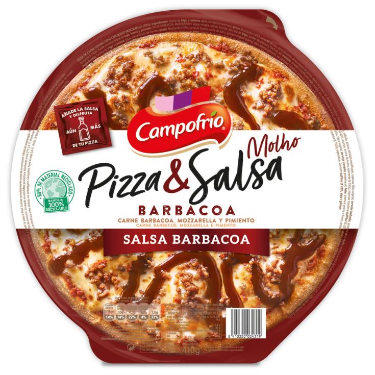 PIZZA SALSA BARBACOA, 410GR CAMPOFRIO