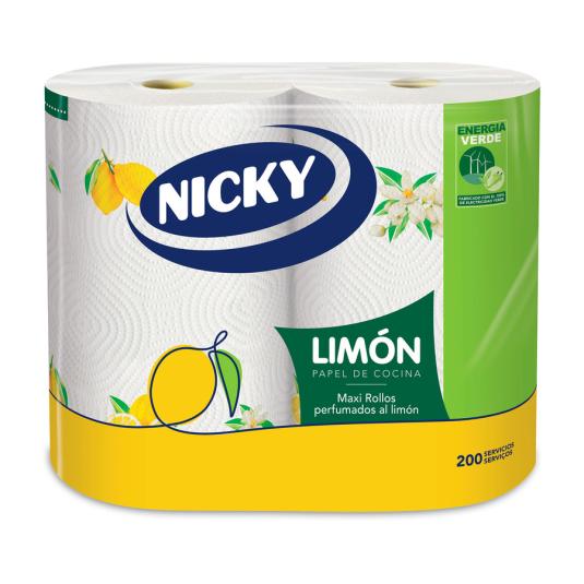 PAPEL COCINA DECORADO MAXI LIMON,2ROLLOS NICKY