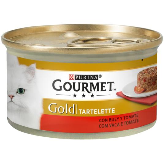 GOLD TARTELETTE BUEY TOMATE, 85 GR PURINA ONE