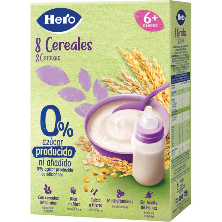 PAPILLA 8 CEREALES, 340GR HERO BABY