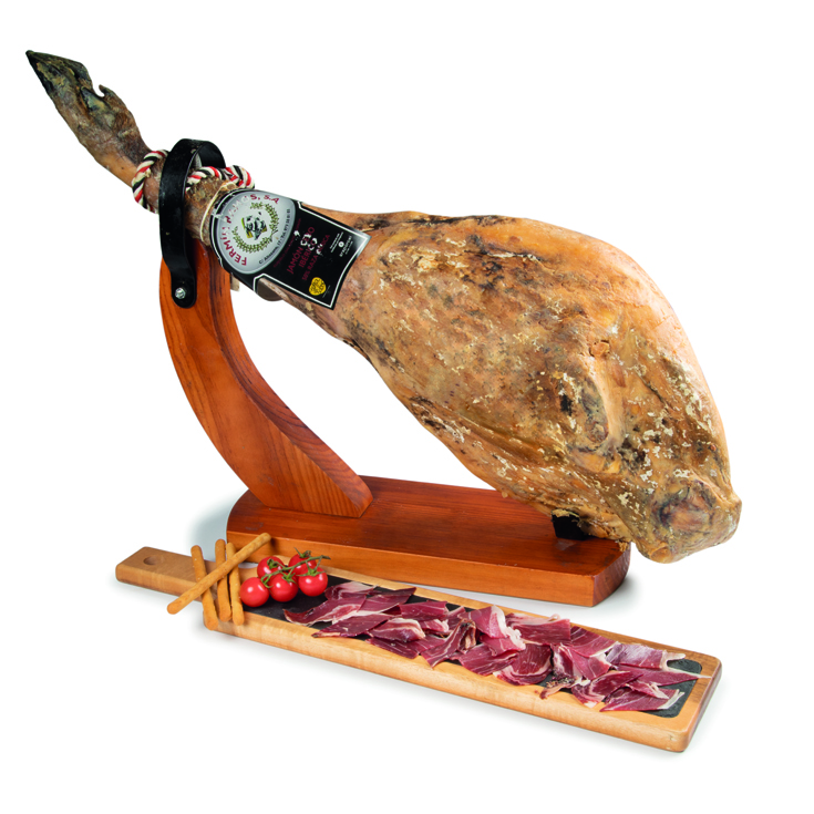 JAMON CEBO 50% RAZA IBERICA AL CORTE FERMIN RAMOS