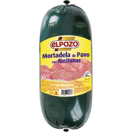 MORTADELA DE PAVO CON ACEITUNAS, KG EL POZO