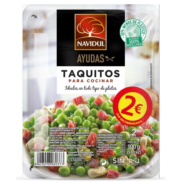 TAQUITOS DE JAMON, 100G NAVIDUL