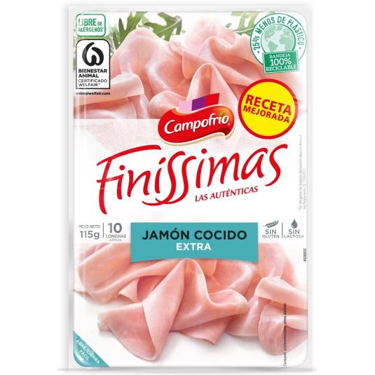 JAMON COCIDO LONCHAS FINISIMAS , 115G CAMPOFRIO