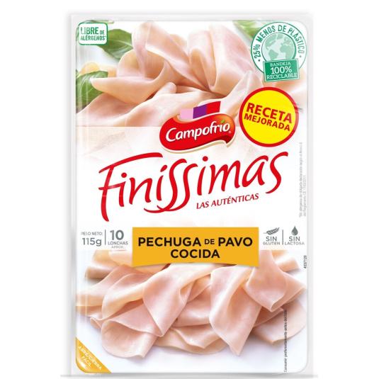 PECHUGA DE PAVO EN LONCHAS, 125G CAMPOFRIO