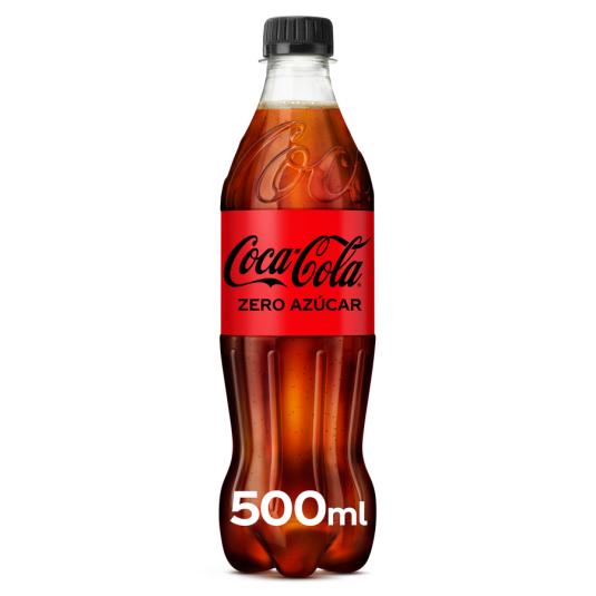 REFRESCO DE COLA ZERO, 500ML COCA COLA