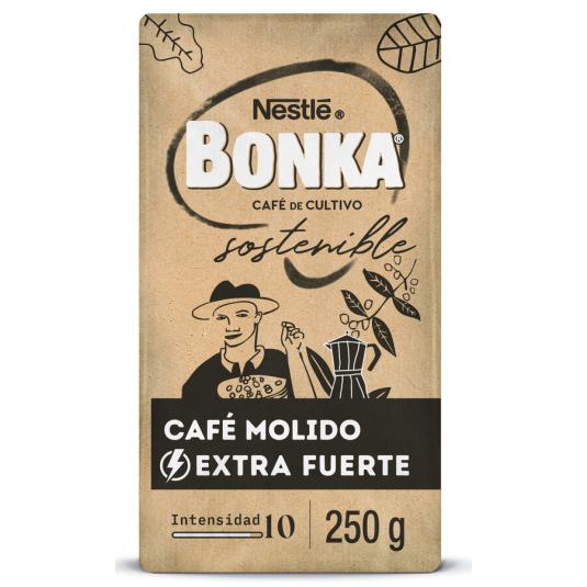 CAFE MOLIDO EXTRAFUERTE, 250G BONKA