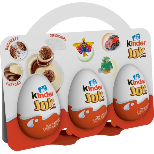 HUEVOS JOY, PACK 3 KINDER