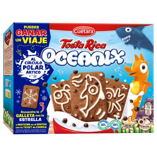 GALLETAS TOSTA RICA OCEANIX, 400GR CUETARA