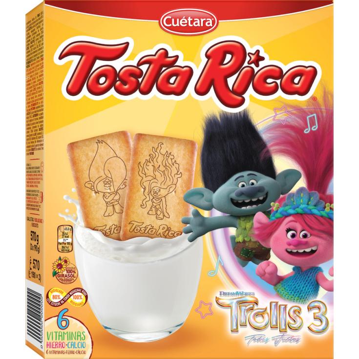 GALLETAS TOSTA RICA, 570GR CUETARA