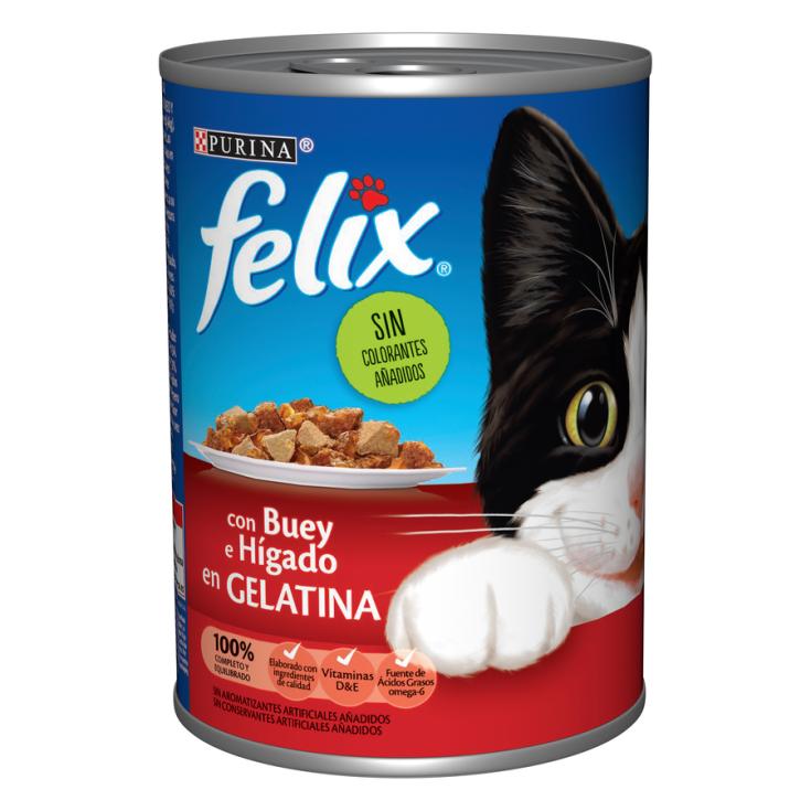 GELATINA BUEY E HIGADO , 400GR FELIX