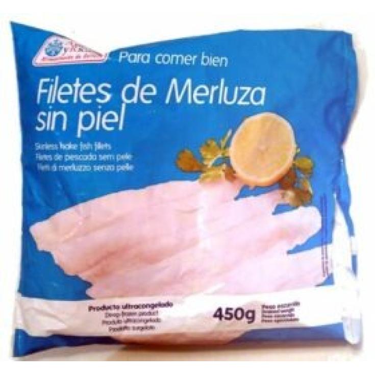 FILETES MERLUZA SIN PIEL ,500G ANTONIO Y RICARDO