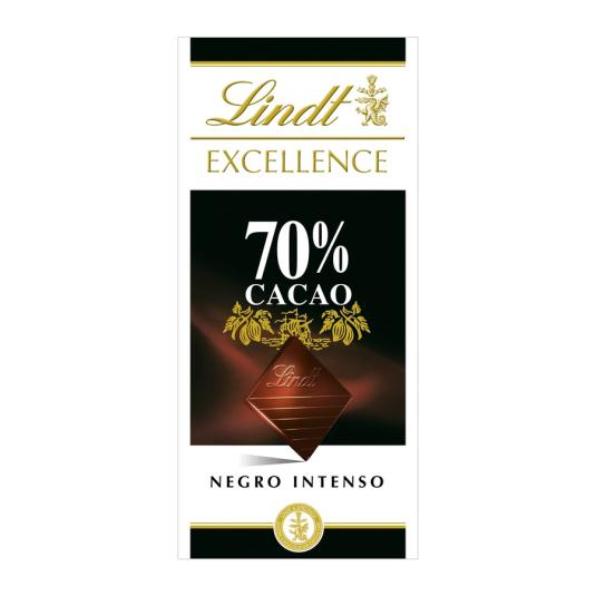 CHOCOLATE EXCELLENCE 70% CACAO, 100GR LINDT