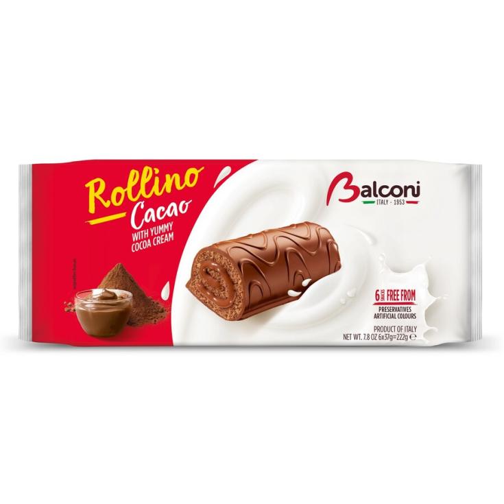 BIZCOCHO ROLLINO CACAO, 222G BALCONI