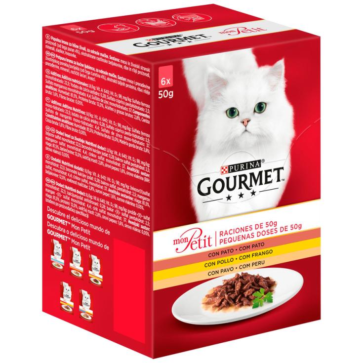 MON PETIT SELECCION AVES, 6X50 GR PURINA ONE