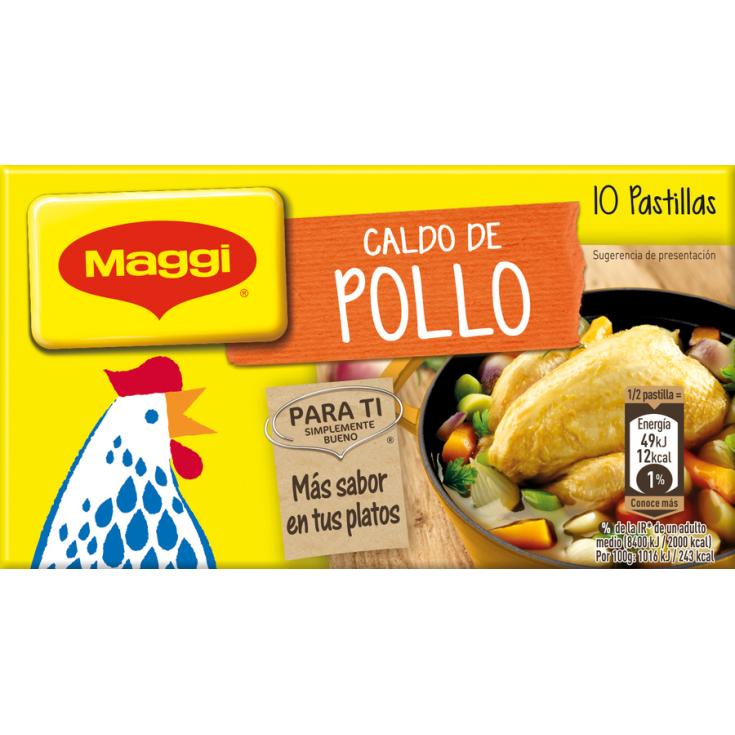 CALDO DE POLLO, 10 PASTILLAS MAGGI