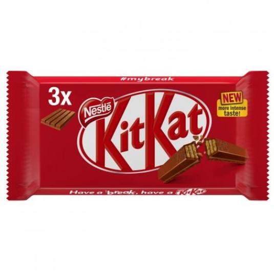 CHOCOLATE KIT KAT, 3X41GR NESTLE