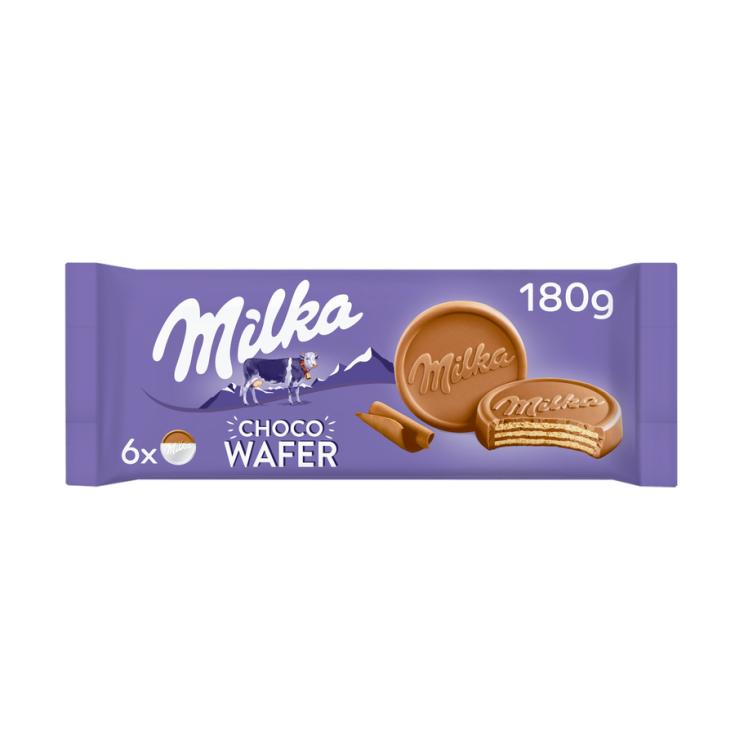 WAFER DE CHOCOLATE CON LECHE, 180G MILKA