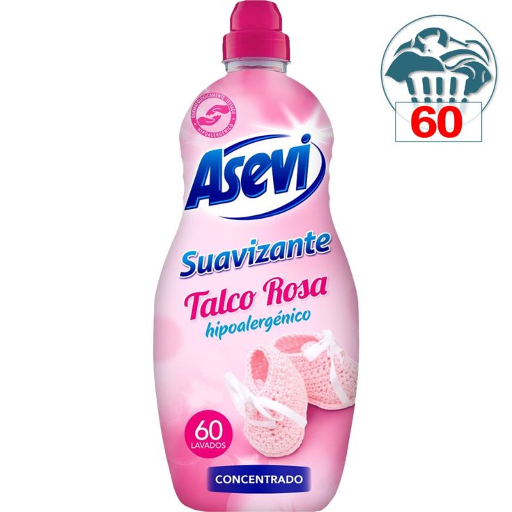 SUAVIZANTE CONCENTRADO HIPOALERGENICO TALCO,60D ASEVI