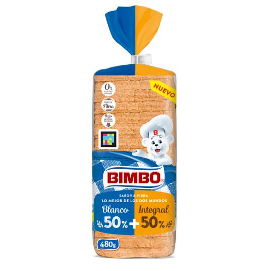 PAN DE MOLDE 50/50 480GR BIMBO