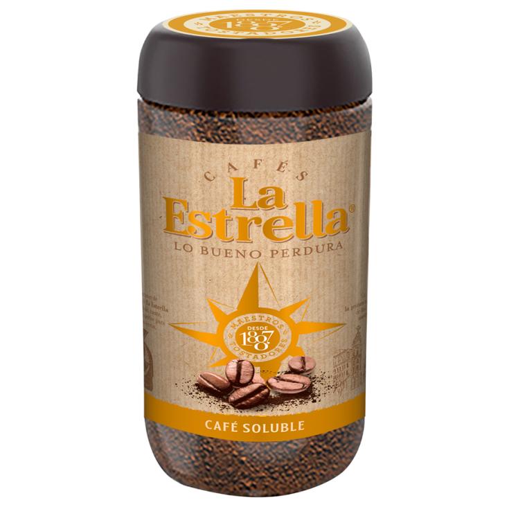 CAFE SOLUBLE NATURAL, 200GR LA ESTRELLA