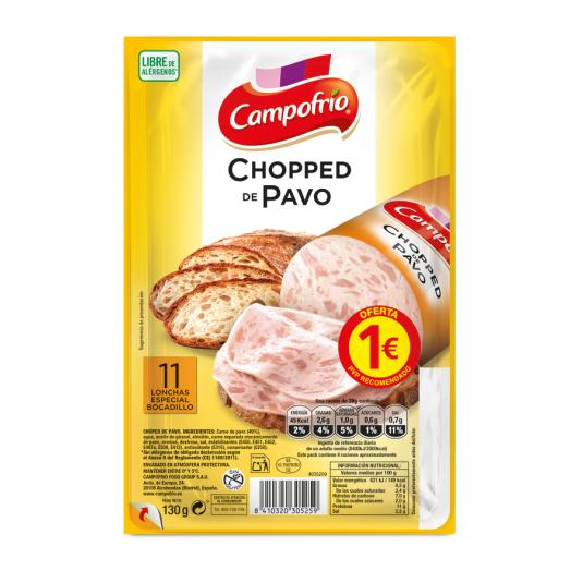 CHOPPED PAVO LONCHAS , 95G CAMPOFRIO