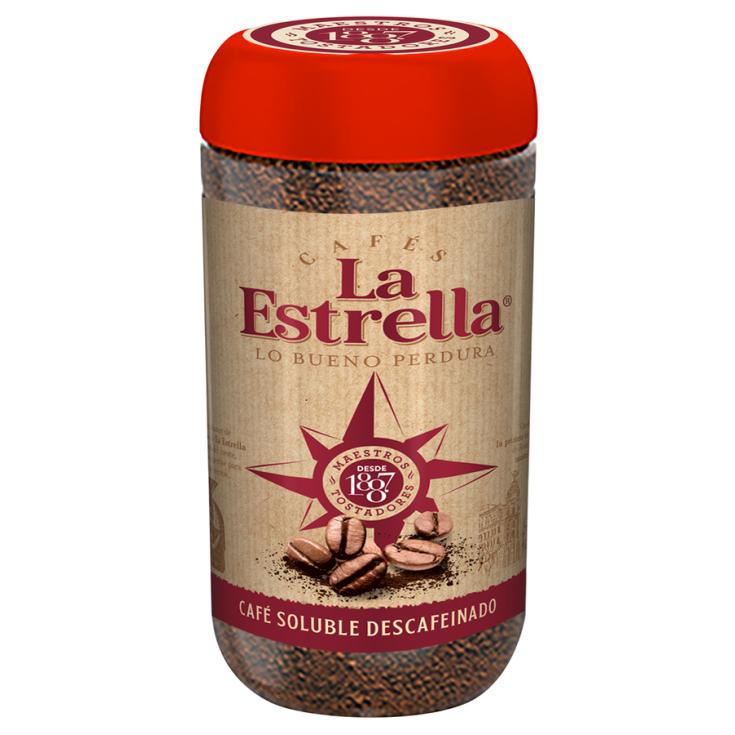 CAFE SOLUBLE DESCAFEINADO, 200GR LA ESTRELLA