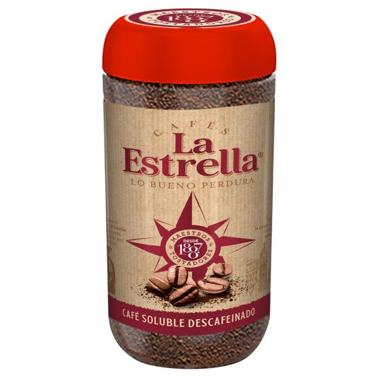 CAFE SOLUBLE DESCAFEINADO, 200GR LA ESTRELLA