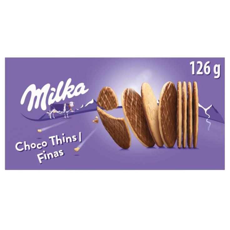 GALLETAS FINAS DE CHOCOLATE, 126G MILKA