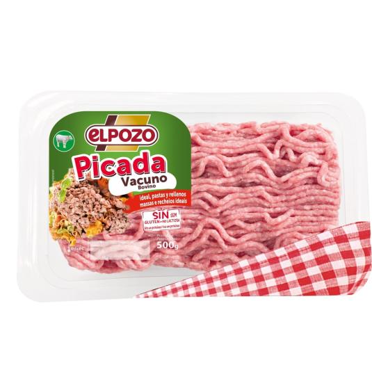 CARNE PICADA VACUNO , 500G EL POZO