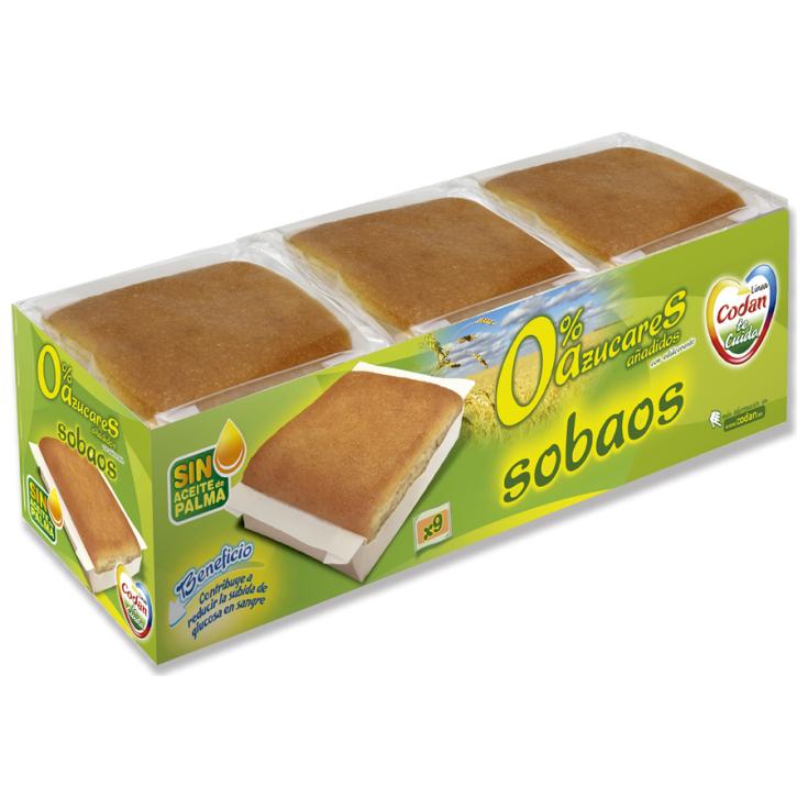 SOBAOS 0% AZUCAR, 340GR CODAN