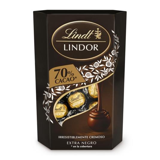 BOMBONES 70% CACAO LINDOR CORNET, 200GR LINDT