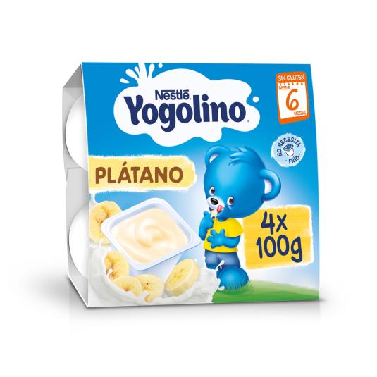 POSTRE LACTEO DE PLATANO, 4X100GR NESTLE YOGOLINO