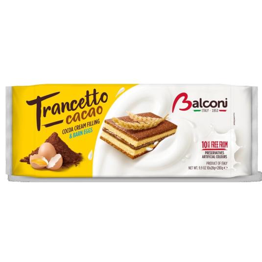 BIZCOCHO TRANCETTO CACAO , 280G DULCESOL